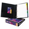AVE09400 - Durable Slant Easy Insert Ring View Binders, 1-1/2" Capacity, Black