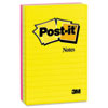 Ultra Color Notes, 4 x 6, Lined, Three Colors, 3 100-Sheet Pads/Pack