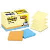 Bonus Pack Pop-Up Refills 3 x 3, Canary Yellow/Ast., 100-Sheet 1