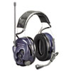 Headset provides hearing protection and two-way radio functionality in a single headset.