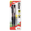 Refillable mechanical pencil is filled with #2 lead.