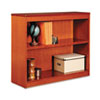 Square Corner Wood Bookcase Two Shelf 35 5 8w x 11 3 4d x 30h Medium Cherry