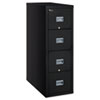 Patriot Insulated Four Drawer Fire File 20 3 4w x 31 5 8d x 52 3 4h Black