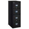 Patriot Insulated Four Drawer Fire File 17 3 4w x 25d x 52 3 4h Black