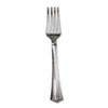 Heavyweight Plastic Forks Reflections Design Silver 600 Carton