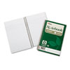 7530016002013, SKILCRAFT Recycled Notebook, 1-Subject, Medium/College Rule, Green Cover, (80) 7.5 x 5 Sheets, 6/Pack