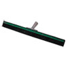 Aquadozer Heavy Duty Floor Squeegee 18 Inch Blade Green Black Rubber Straight