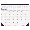 House of Doolittle&trade; Two-Color Dated Monthly Desk Pad Calendar