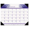 House of Doolittle&trade; One-Color Photo Monthly Desk Pad Calendar