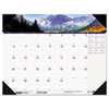Desk pad calendar with a different photographic image each month.