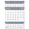 House of Doolittle&trade; Bar Harbor Wirebound Three-Months-per-Page Wall Calendar