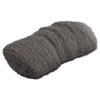Industrial-Quality Steel Wool Hand Pads, #000 Extra Fine, Steel Gray, 16 Pads/Sleeve, 12 Sleeves/Carton