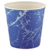 Double Wrapped Paper Bucket Waxed Blue Marble 165oz 100 Carton