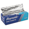 Interfolded Aluminum Foil Sheets, 12 x 10 3/4, Silver, 500/Box,