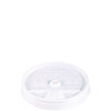Sip Thru Lids, Fits 10 oz to 12 oz Foam Cups, Plastic, White, 1,000/Carton