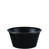 Polystyrene Portion Cups, 3.25 oz, Black, 250/Bag, 10 Bags/Carton