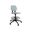 Commute Extended Height Task Chair, Supports Up to 275 lb, 18.25" to 22.25" Seat Height, Gray/Black