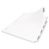 Index Dividers w White Labels 5 Tab Letter 25 Sets
