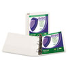 Clean Touch Locking D Ring View Binder Antimicrobial 2 quot; Cap White