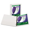 Clean Touch Locking D Ring View Binder Antimicrobial 1 quot; Cap White