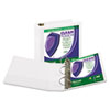 Clean Touch Locking D Ring View Binder Antimicrobial 3 quot; Cap White