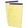Recycled Writing Pads 8 1 2 x 14 Canary 50 Sheets Dozen