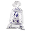 Ice Bag 11 x 20 8lb Capacity 1.5mil Clear Blue 1000 Carton