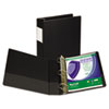 Clean Touch Locking D Ring Reference Binder Antimicrobial 2 quot; Cap Black