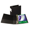 Clean Touch Locking D Ring Reference Binder Antimicrobial 3 quot; Cap Black