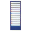 Deluxe Scheduling Pocket Chart 12 Pockets 13 x 36