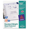Top-Load Polypropylene Sheet Protectors, Letter, Semi-Clear, 100/Box