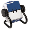 Open Rotary Card File Holds 250 1 3 4 x 3 1 4 Cards Black