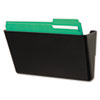Recycled Wall File Add On Pocket Plastic Black