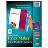 Avery&reg; Index Maker&reg; Punched Clear Pocket Presentation Dividers