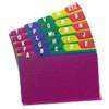 Oxford&reg; Durable Poly A-Z Card Guides