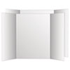 Two Cool Tri Fold Poster Board 36 x 48 White White 6 Carton