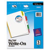Avery&reg; Write-On Big Tab&trade; Dividers with Erasable Laminated