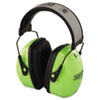 L3HV Hi Visibility Earmuffs Reflective Headband 30NRR Green Black