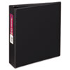 Durable EZ-Turn Ring Reference Binder, 11 x 8-1/2, 2" Capacity, Black