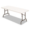 Banquet Folding Table, Rectangular, Radius Edge, 60 x 30 x 29, Platinum/Charcoal
