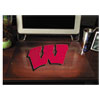 Collegiate Desk Pad U of Wisconsin Badgers Red Black Plastic 19 x 24
