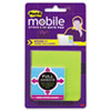 Attach & Go Full Adhesive Note Pads, 3 x 3, 2 x 2, 3 25-Sheet Pa