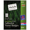 EcoFriendly Adhesive Name Badge Labels 2 1 3 x 3 3 8 White 400 Box