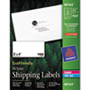 White labels made of 100% recycled paper and adhesive for printers.