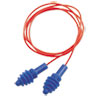DPAS 30R AirSoft Multiple Use Earplugs 27NRR Red Polycord Blue 100 Box