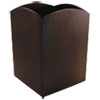 Bamboo Curved Pencil Cup 3 x 3 4 1 4 Espresso Brown