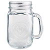 Glass Drinking Jar 16 1 2 Ounces Clear 12 Carton