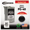 Remanufactured 0615B002 (PG40) Ink, 327 Yield, Black