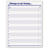 quot;Things To Do Today quot; Daily Agenda Pad 8 1 2 x 11 100 Forms