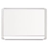 Lacquered steel magnetic dry erase board 48 x 96 Silver White